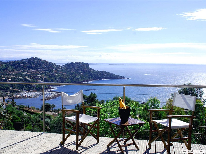 View from the lower terrace